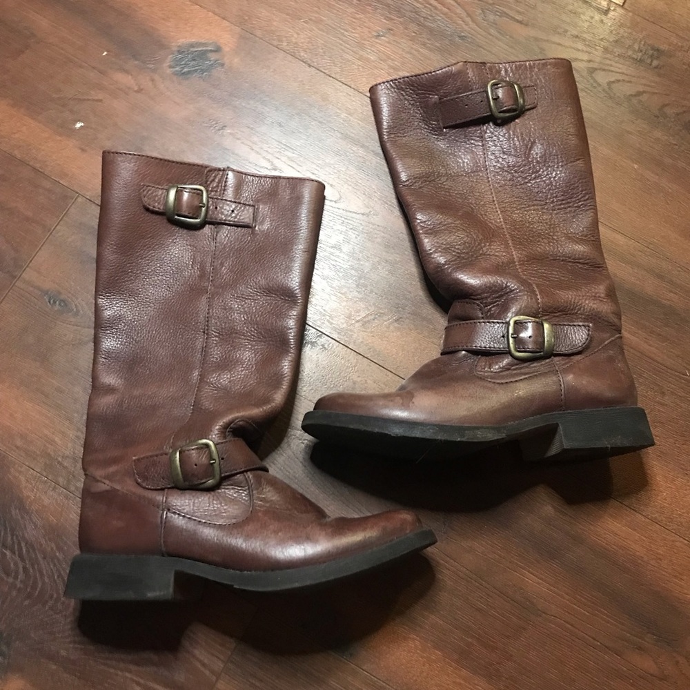 Steve Madden Brown Leather Boots